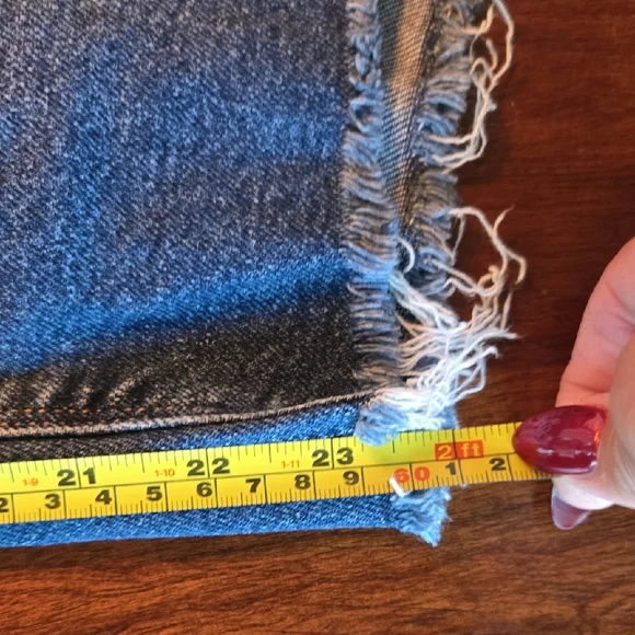 American Eagle Outfitters Women's High Rise Ripped Blue Jeans - Picture 7 of 8